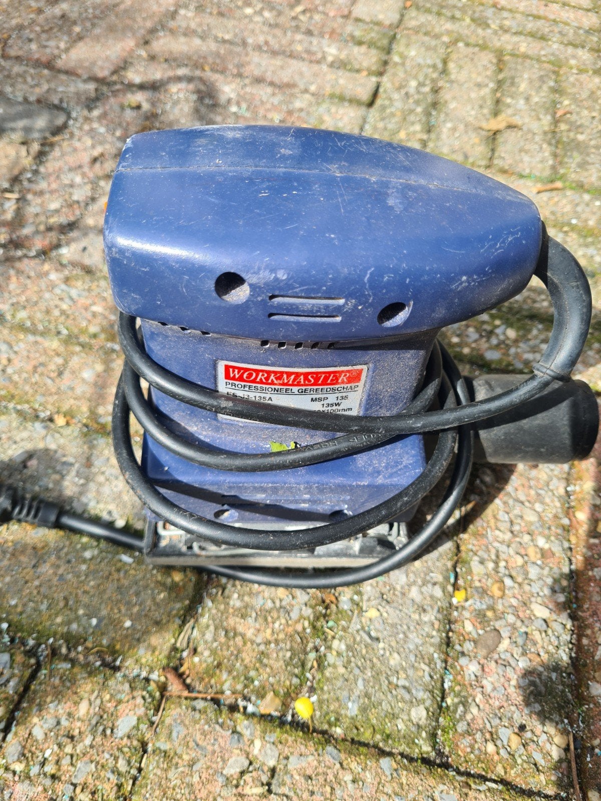 Workmaster Vlakschuurmachine 135W, Doe-het-zelf en Verbouw, Ophalen of Verzenden, Gebruikt, Minder dan 600 watt, Vlakschuurmachine