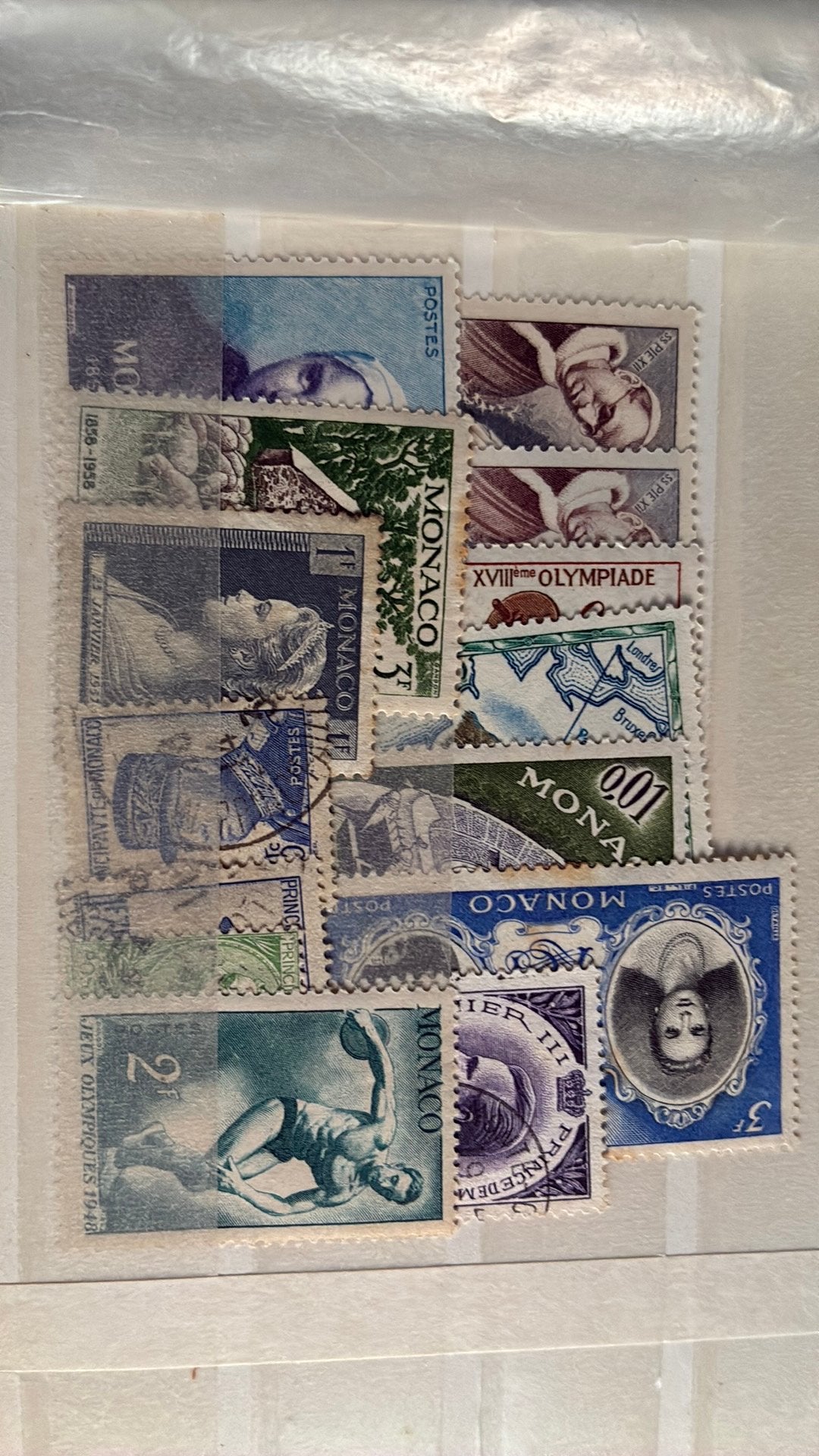 Monaco zegels, Postzegels en Munten, Postzegels | Europa | Frankrijk, Ophalen of Verzenden