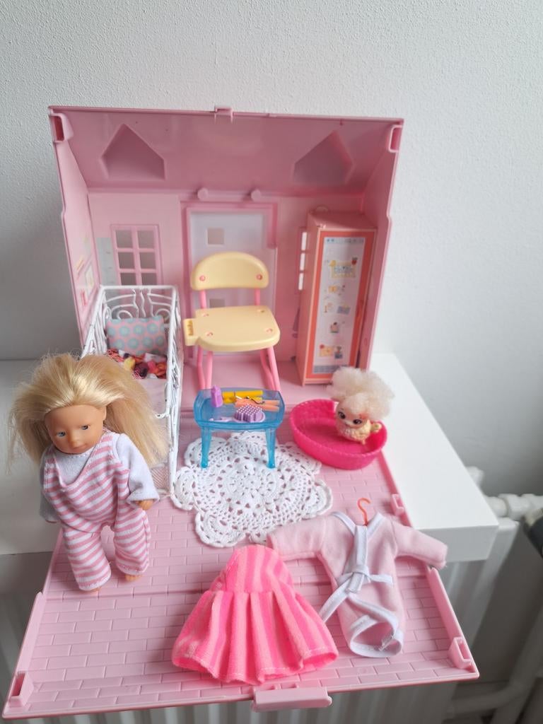 Mini baby born popje 13 cm met haar en ziekenhuis, Verzamelen, Ophalen of Verzenden, Gebruikt, Pop
