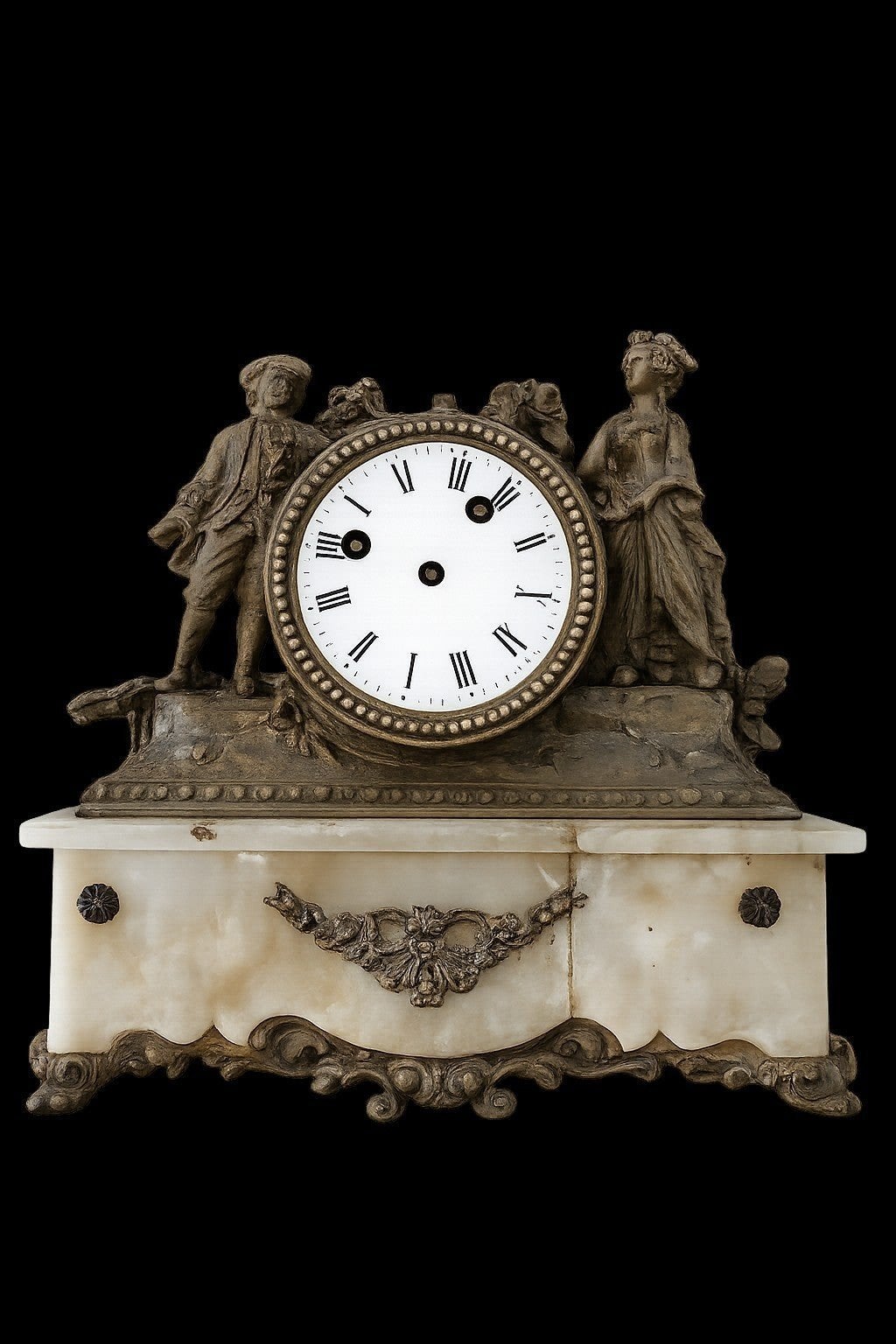 Mantel klok, Ophalen