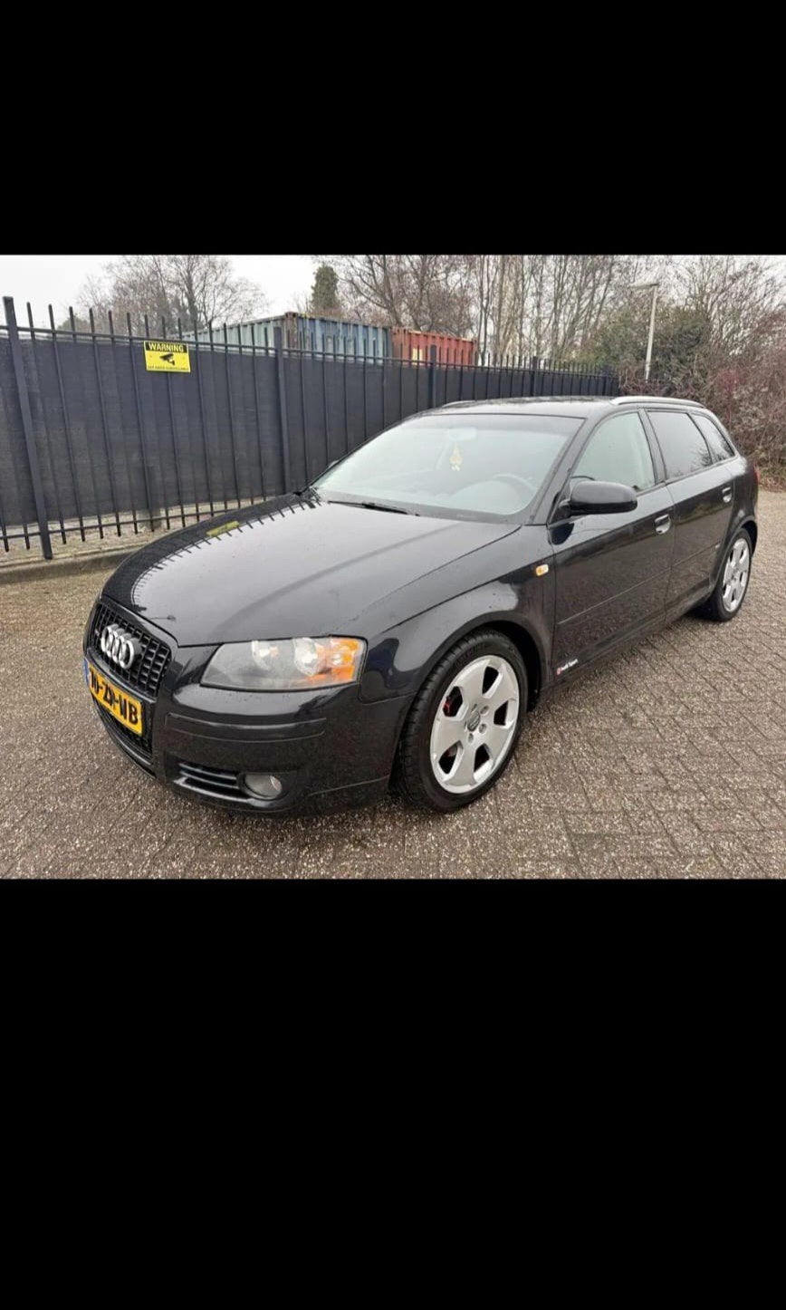 Audi A3 1.8 Tfsi Sportback 118KW 2008 Zwart, Auto's, Audi, Voorwielaandrijving, Stof, 4 cilinders, 160 pk