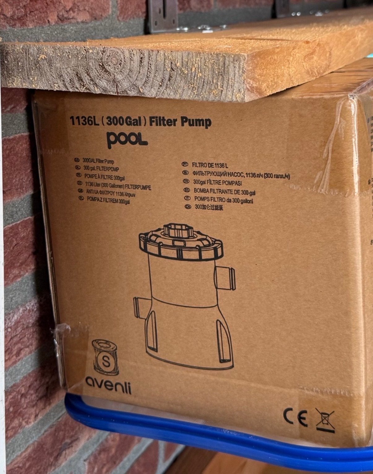 Avenli 1136L (300Gal) Filterpomp voor Zwembad, Tuin en Terras, Zwembad-toebehoren, Ophalen, Nieuw, Zwembadpomp