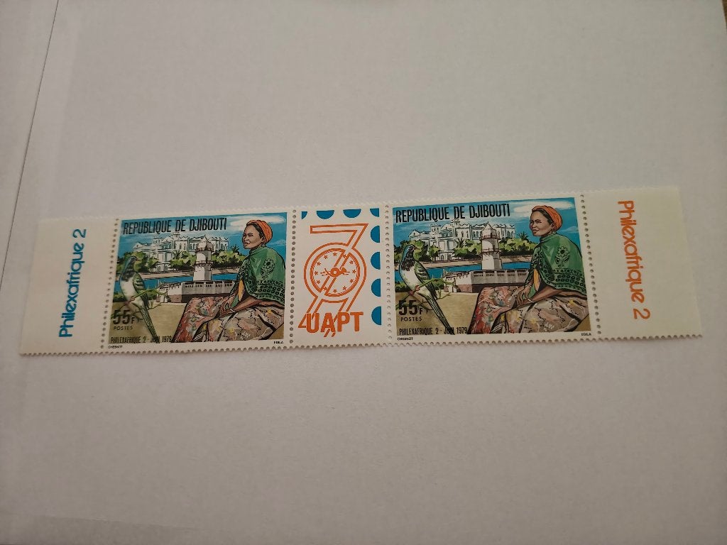 8473 djibouti philex afrique 1979, Postzegels en Munten, Verzenden, Overige landen