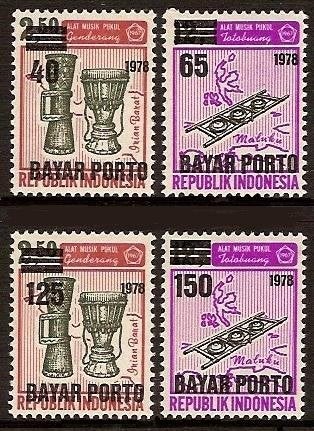 Indonesie Port 77/80 postfris 1978, Ophalen of Verzenden, Postfris, Zuidoost-Azië