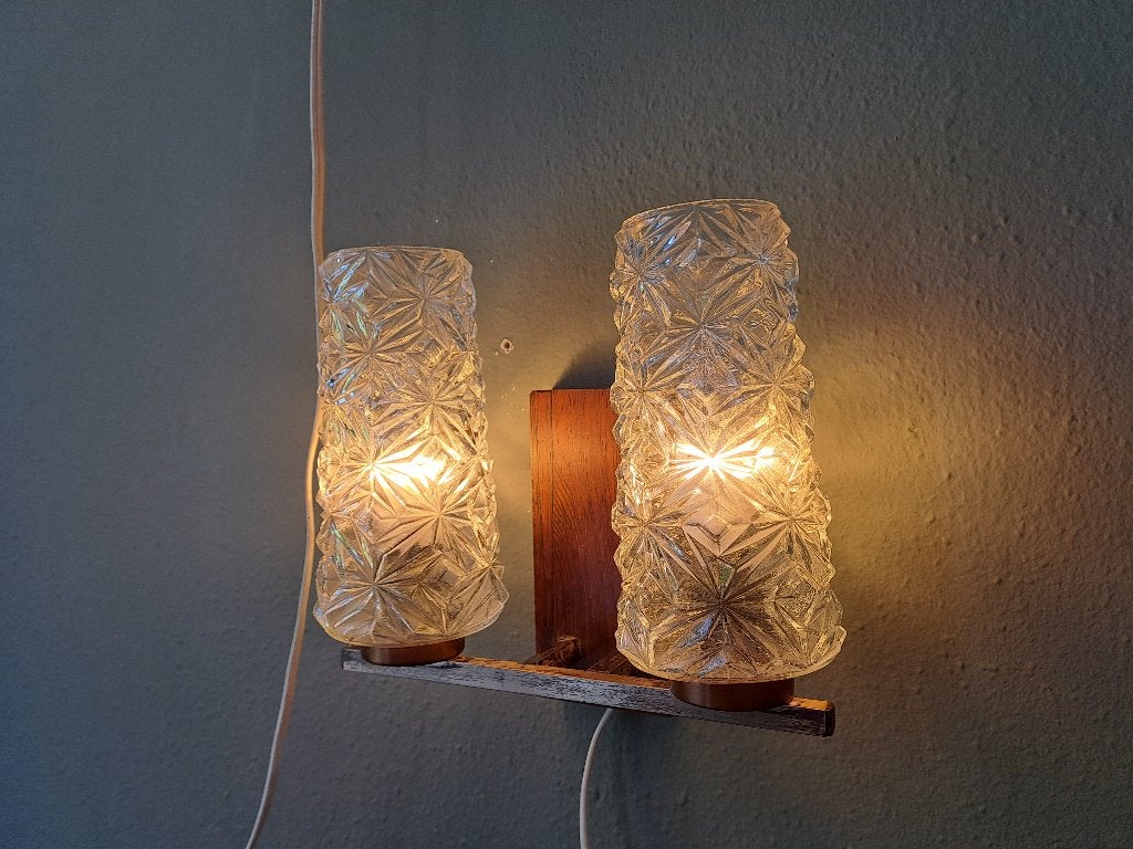 wandlamp, vintage, oud, Huis en Inrichting, Lampen | Wandlampen, Ophalen, Bruin, E14 (klein), Glas