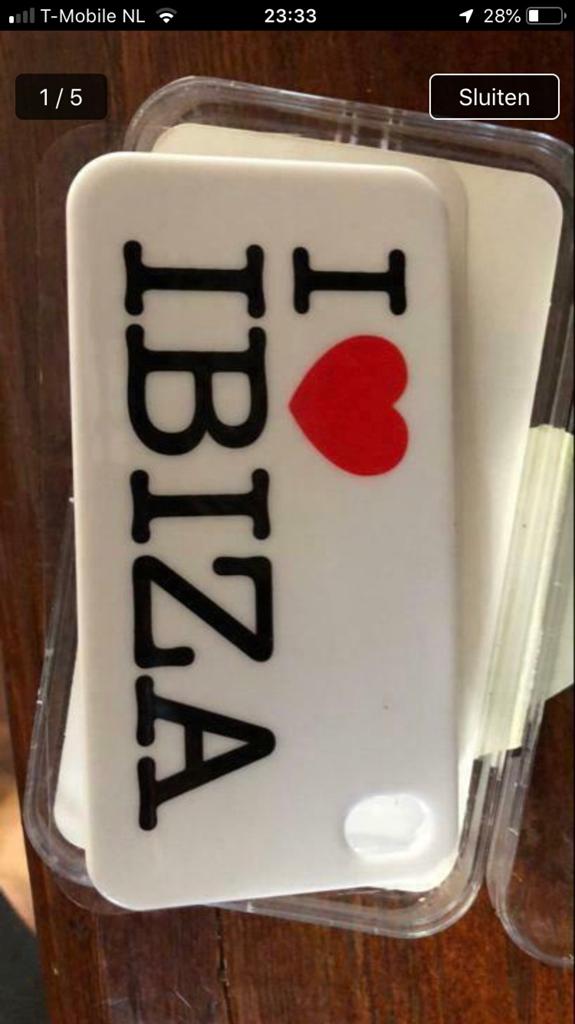 iPhone 5/5S/SE Hoesje Ibiza Glitter, Overige merken, Nieuw, Hoesje of Tasje, Ophalen of Verzenden