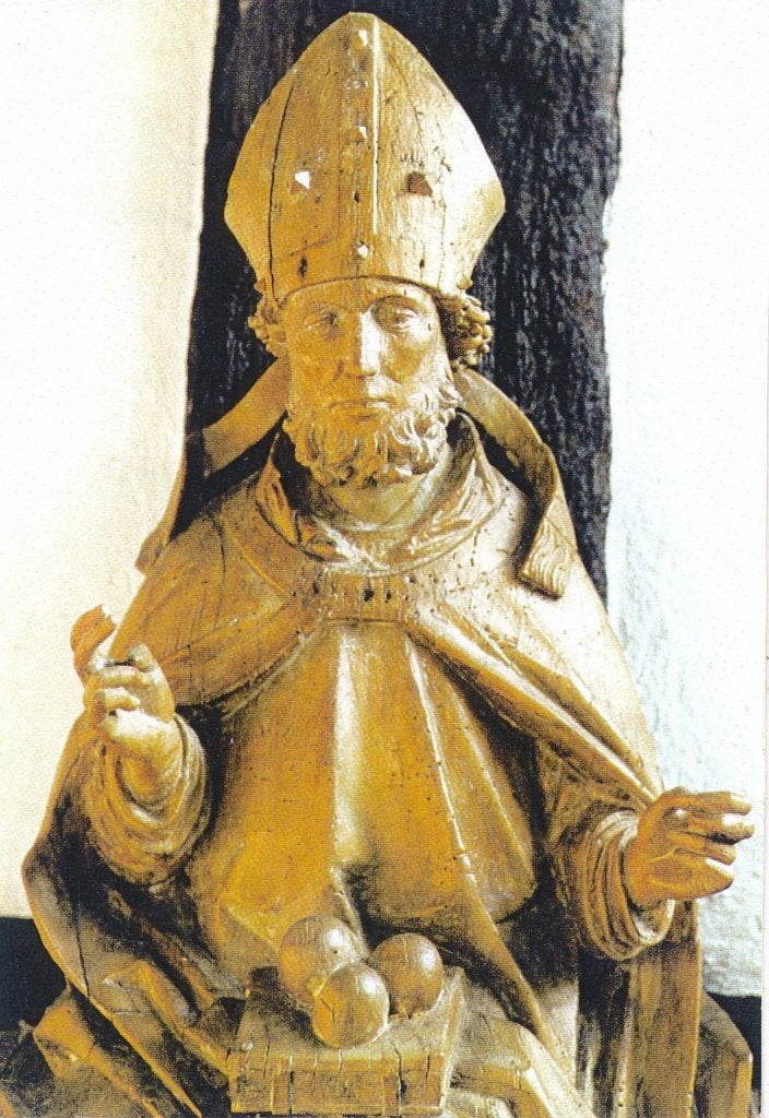 Devotieprent H. Nicolaas van Myra, Ophalen of Verzenden, Zo goed als nieuw, Kaart of Prent, Christendom | Katholiek