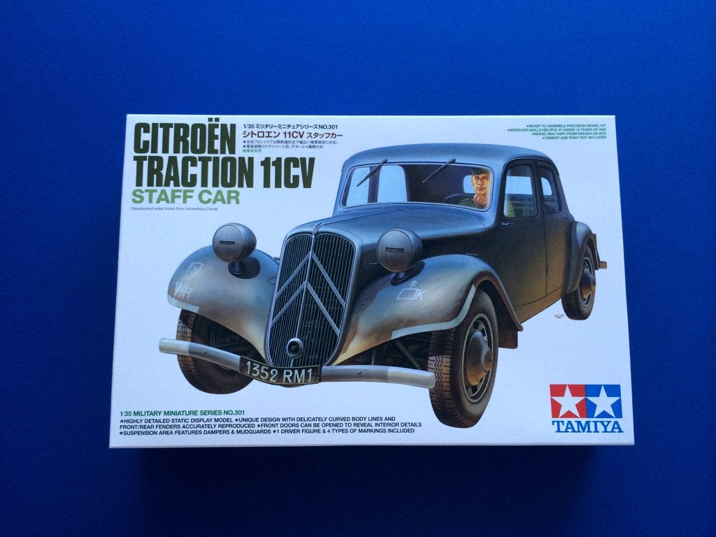 Tamiya	35301	Citroen Traction 11CV - Staff Car  	1/35, Auto, Verzenden, 1:32 tot 1:50, Nieuw