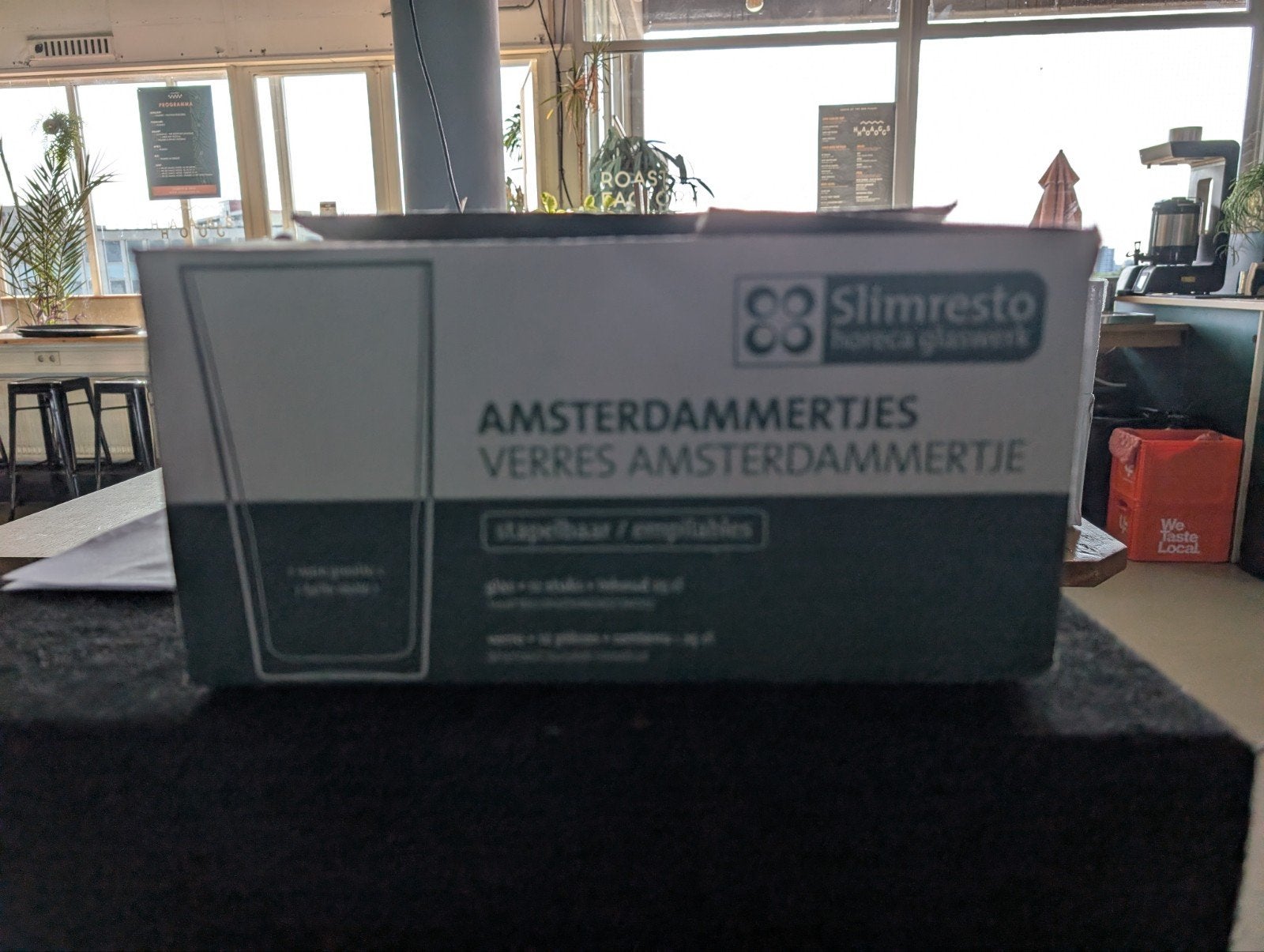 182 Amsterdam bierglazen - Slimresto horeca glaswerk, Ophalen of Verzenden