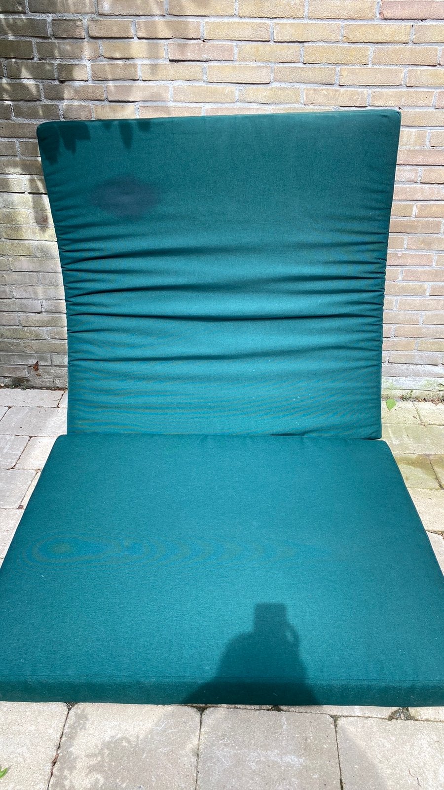 Groot groen loungekussen, Ophalen, Zo goed als nieuw