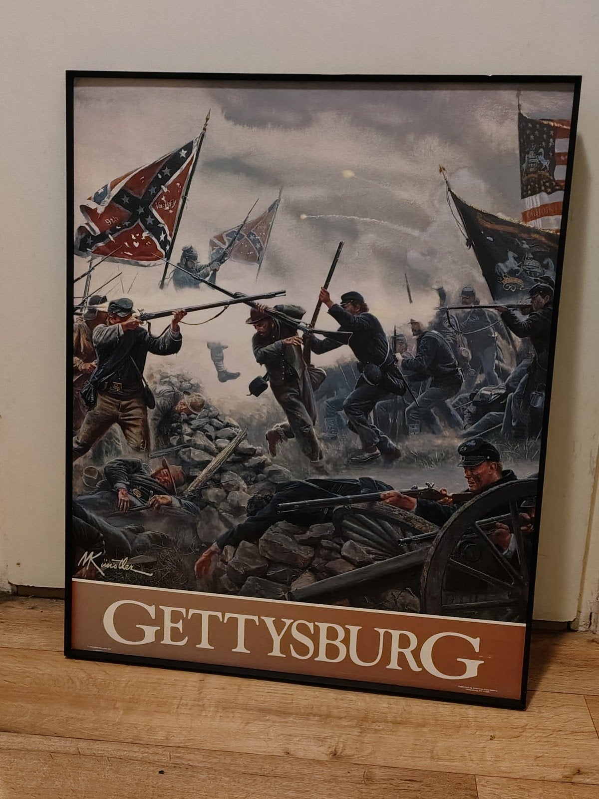 Mort Künstler - Gettysburg Poster, Ophalen of Verzenden, Gebruikt, A1 t/m A3, Film en Tv