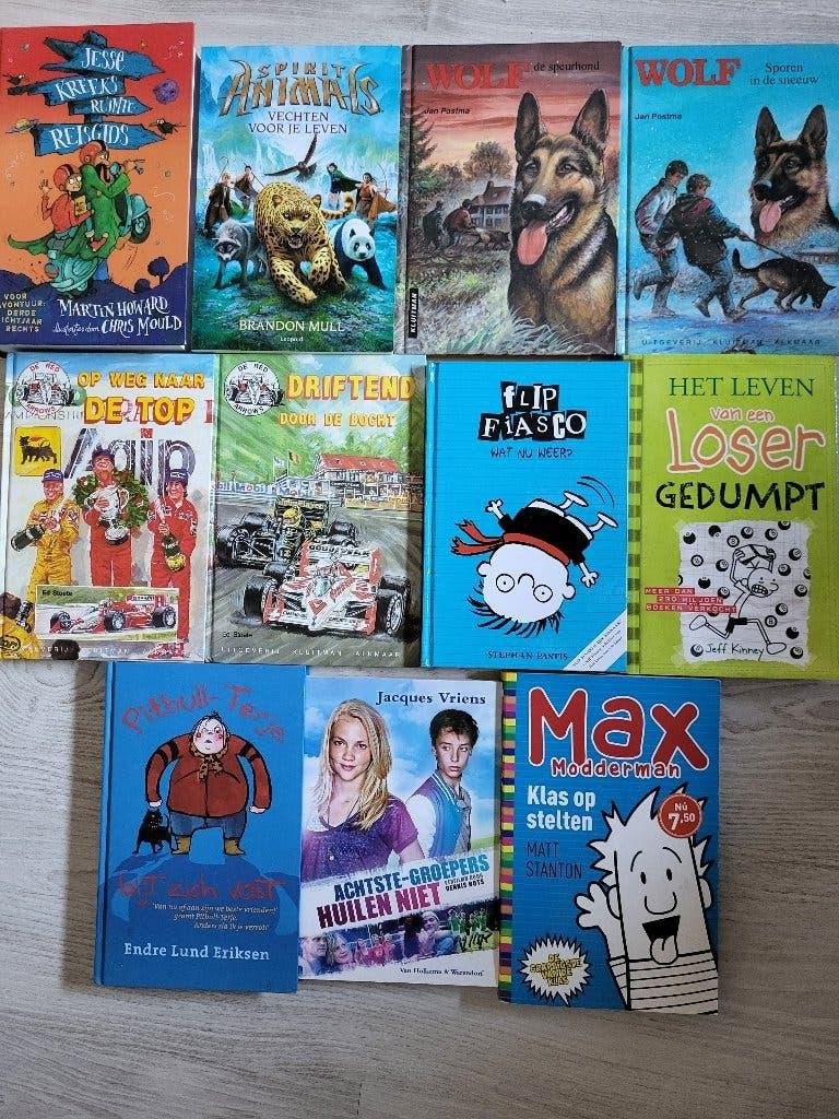 11 boeken voor jongens vanaf 10 jaar, Verzenden, Zo goed als nieuw