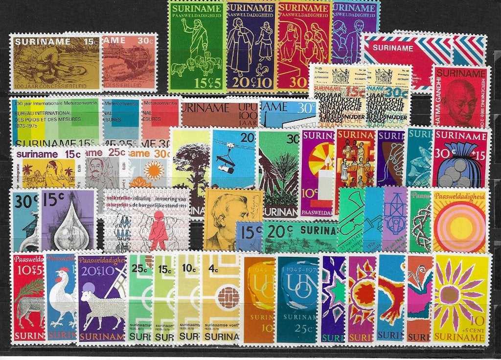 Suriname postfris complete series, Ophalen of Verzenden, Postfris