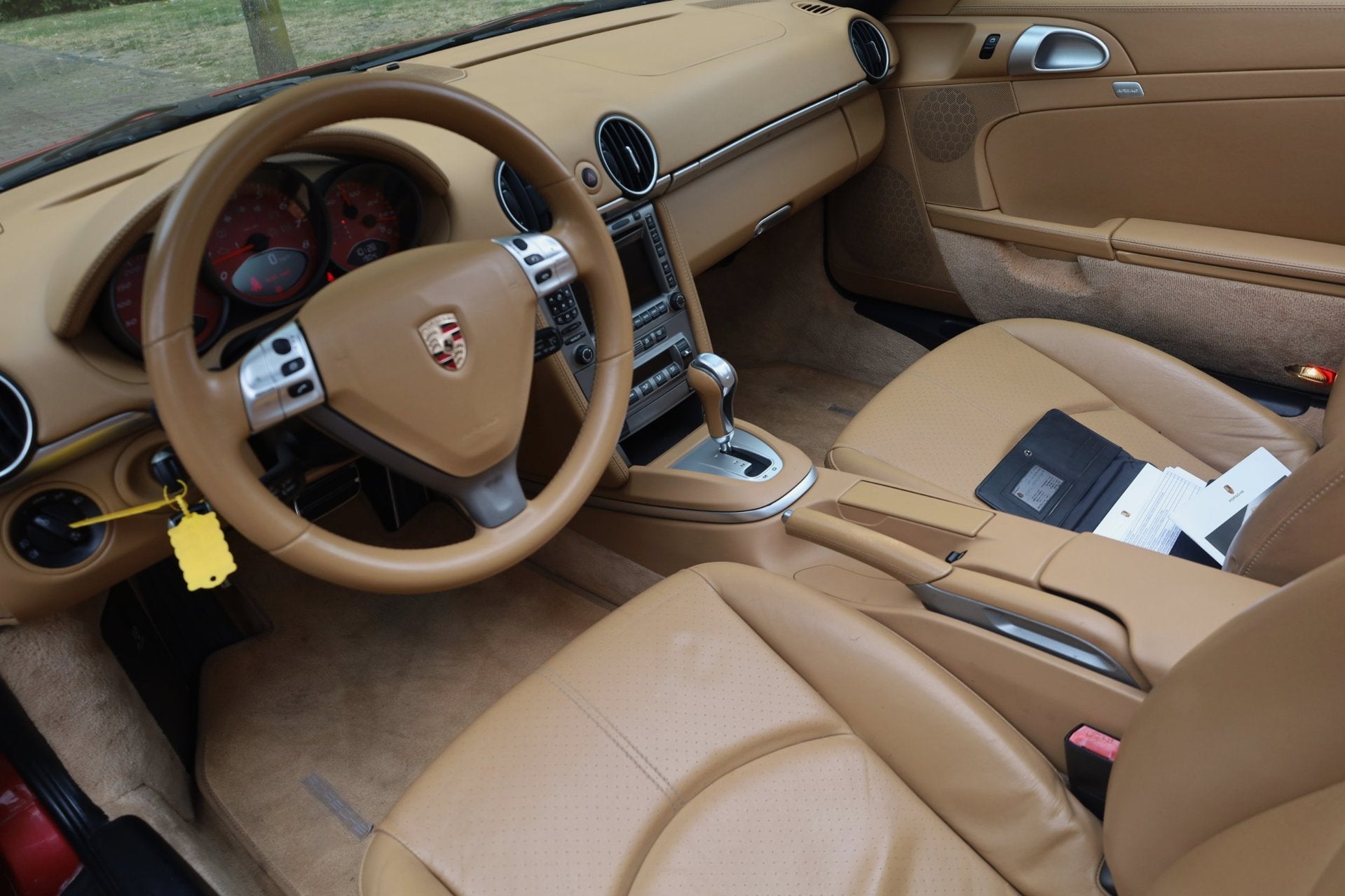 Porsche Boxster 3.4 S Aut. | Dealeronderhouden | Slechts 128, Automaat, Gebruikt, Beige, Parkeersensor