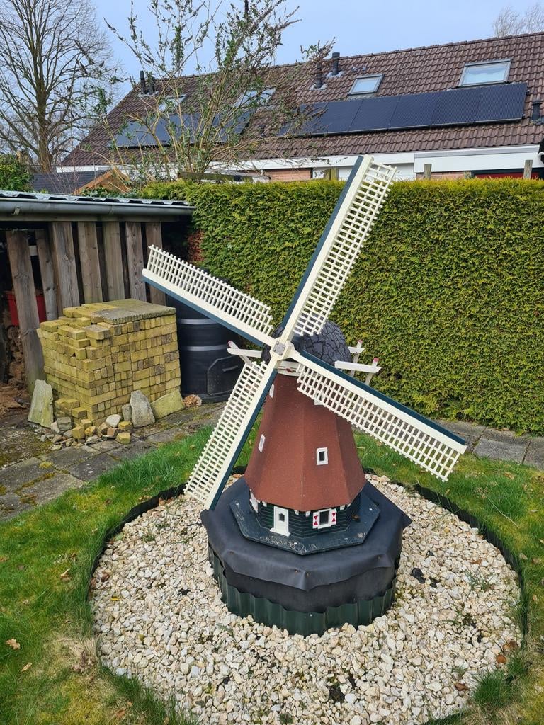 Mooie windmolen voor in de tuin, Tuin en Terras, Windwijzers en Windmolens, Ophalen, Gebruikt