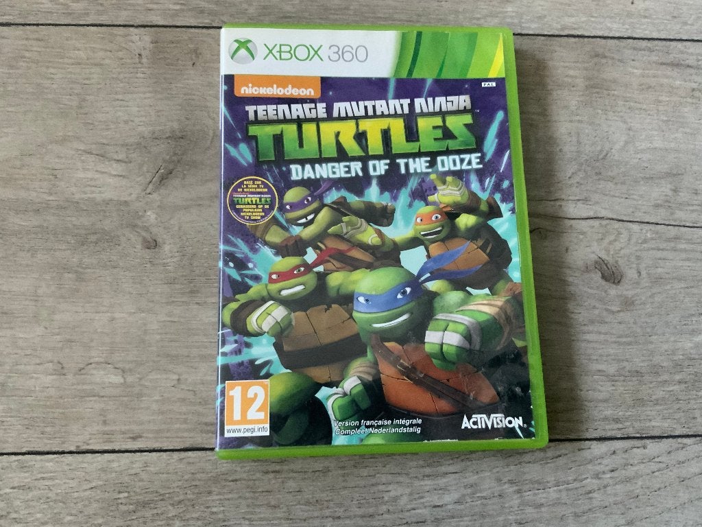 Xbox 360 Spel - Turtles Danger of the Ooze - Xbox360 TMNT, Avontuur en Actie, 1 speler, Ophalen of Verzenden, Zo goed als nieuw
