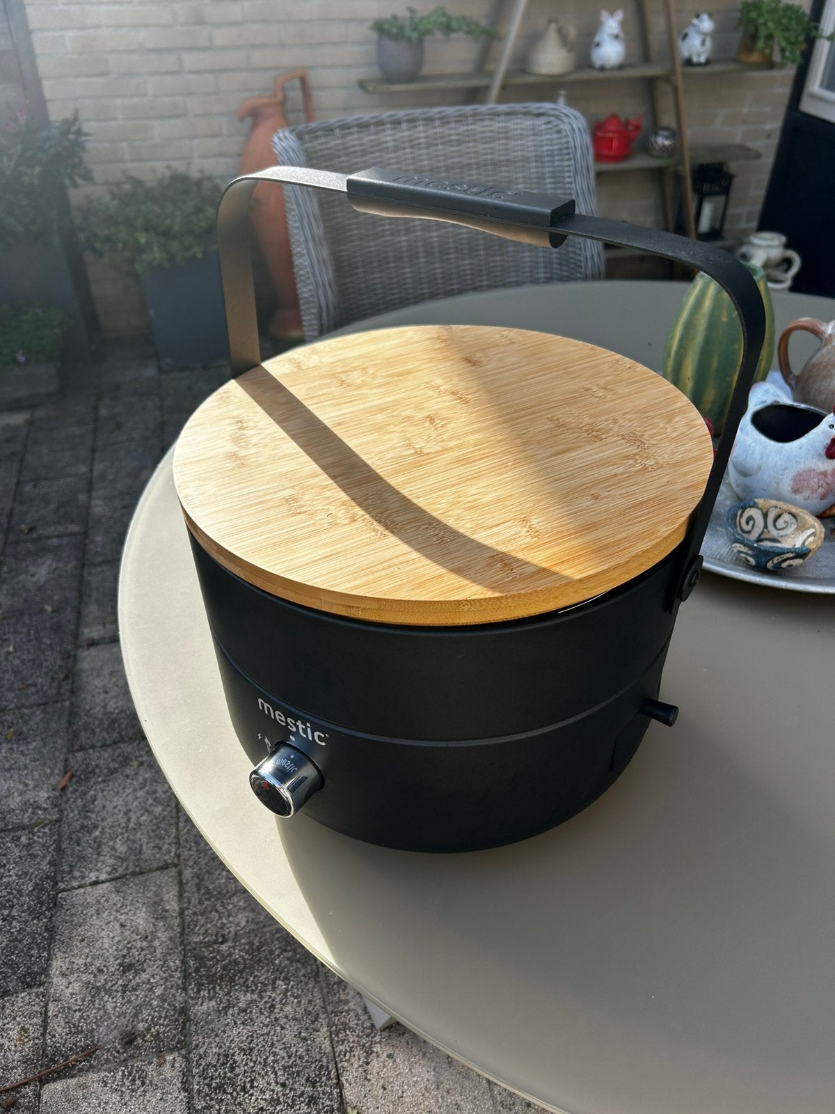 Mestic draagbare gas BBQ, Ophalen, Zo goed als nieuw