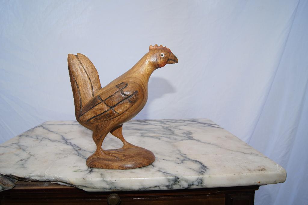 Haan  ( Hout, Ophalen of Verzenden, Hout, Beeld