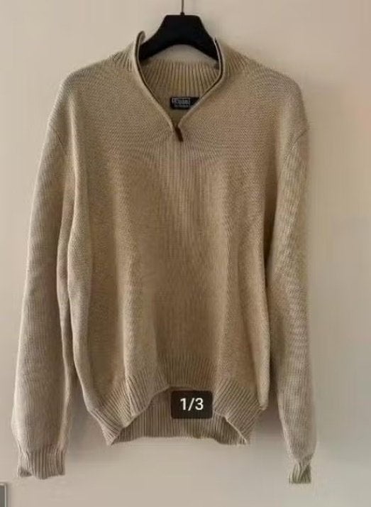 Creme (beige) kleurige Polo Ralph Lauren Trui (ZGAN) XL, Ralph Lauren Polo, Beige, Maat 56/58 (XL), Ophalen of Verzenden