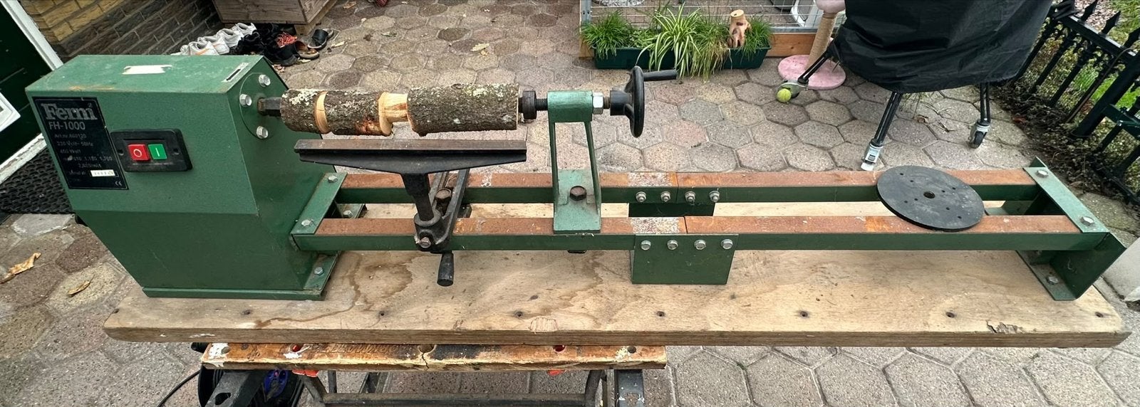 Ferm FH-1000 Houtdraaibank - Goede staat, Doe-het-zelf en Verbouw, Ophalen of Verzenden, Gebruikt, Houtdraaibank, Minder dan 500 mm