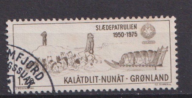 Groenland 1975; Sirius Patrouille - Michel 95, gebruikt., Verzenden, Denemarken, Gestempeld