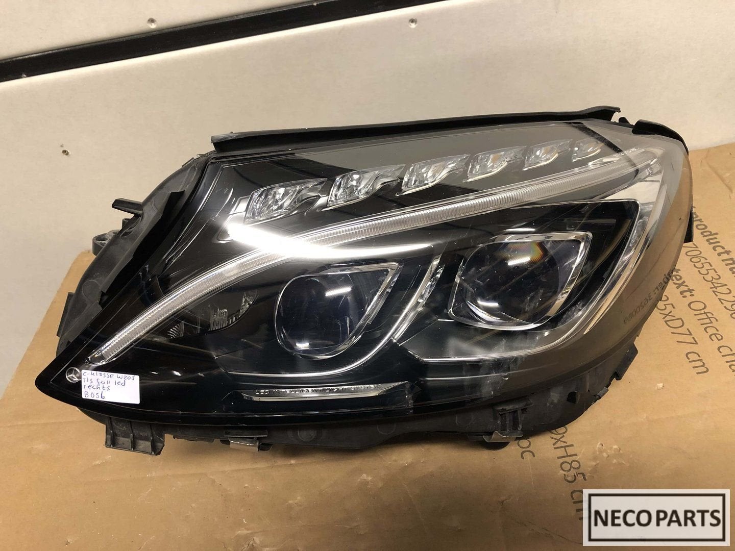 W205 vol led koplamp links A2059063104 geen xenon, Gebruikt, -, Ophalen of Verzenden, -
