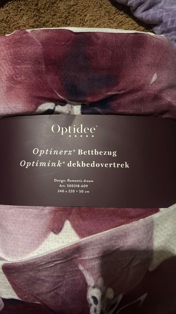 Optidee Mink beddengoed set lisimo, Huis en Inrichting, Slaapkamer | Beddengoed, Ophalen of Verzenden, Zo goed als nieuw, Tweepersoons