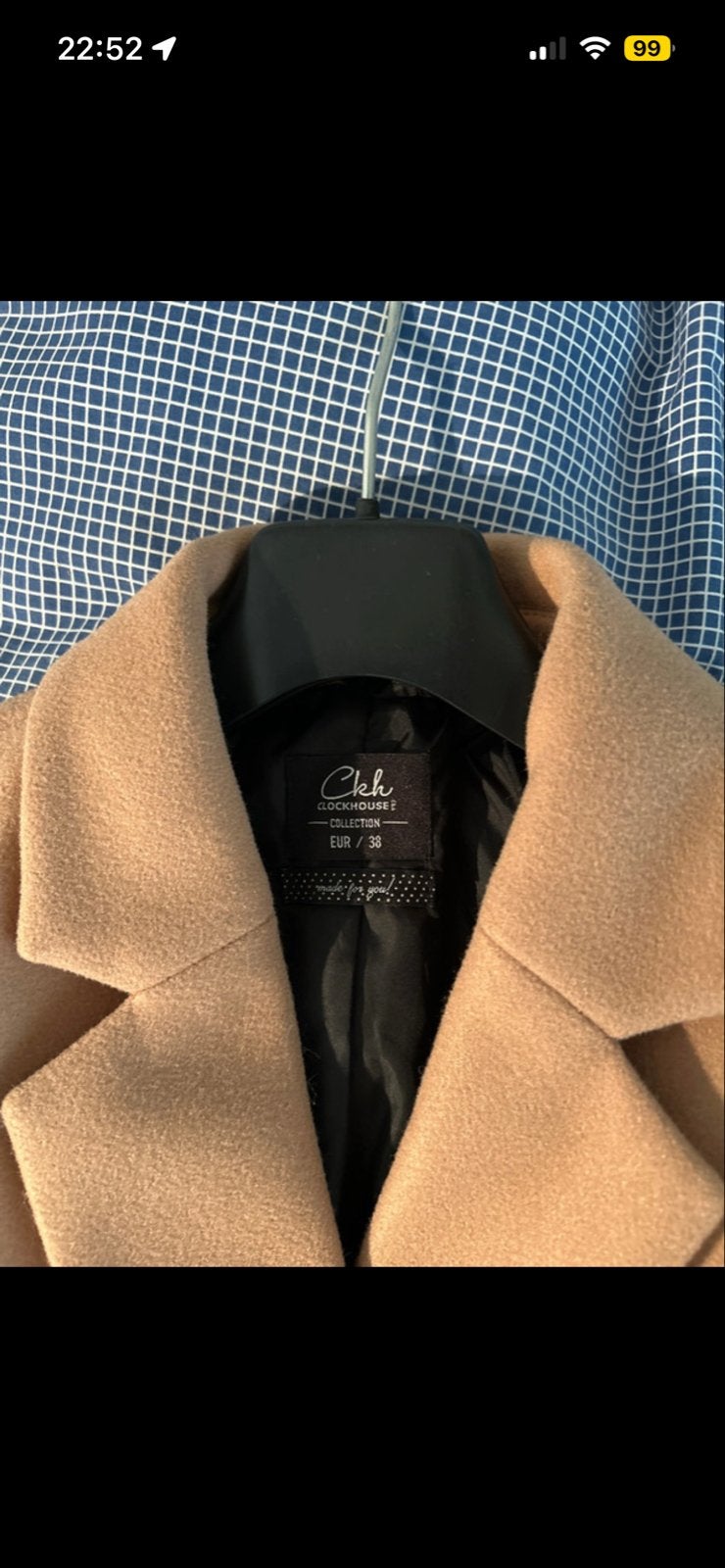 C&A Clockhouse camelkleurige jas maat 38, Kleding | Dames, Jassen | Winter, Ophalen of Verzenden, Zo goed als nieuw, Maat 38/40 (M)