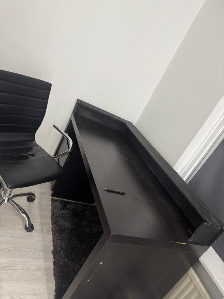 Bureau set, Huis en Inrichting, Bureaus, Overige stijlen, Zwart, Hout, Ophalen of Verzenden