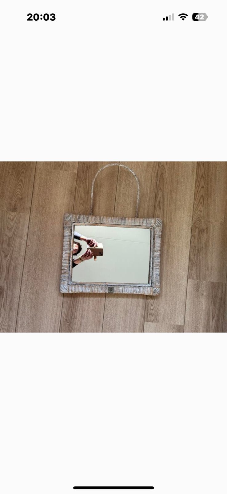 Riviera Maison spiegel nieuw, Ophalen, Minder dan 50 cm, Zo goed als nieuw, Minder dan 100 cm