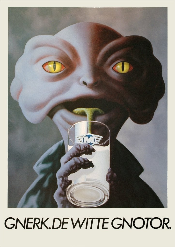 Groot formaat affiche: ‘Gnerk. De Witte Gnotor", Antiek en Kunst, Meerkleurig, Gemerkt, Ophalen of Verzenden, Papier/karton