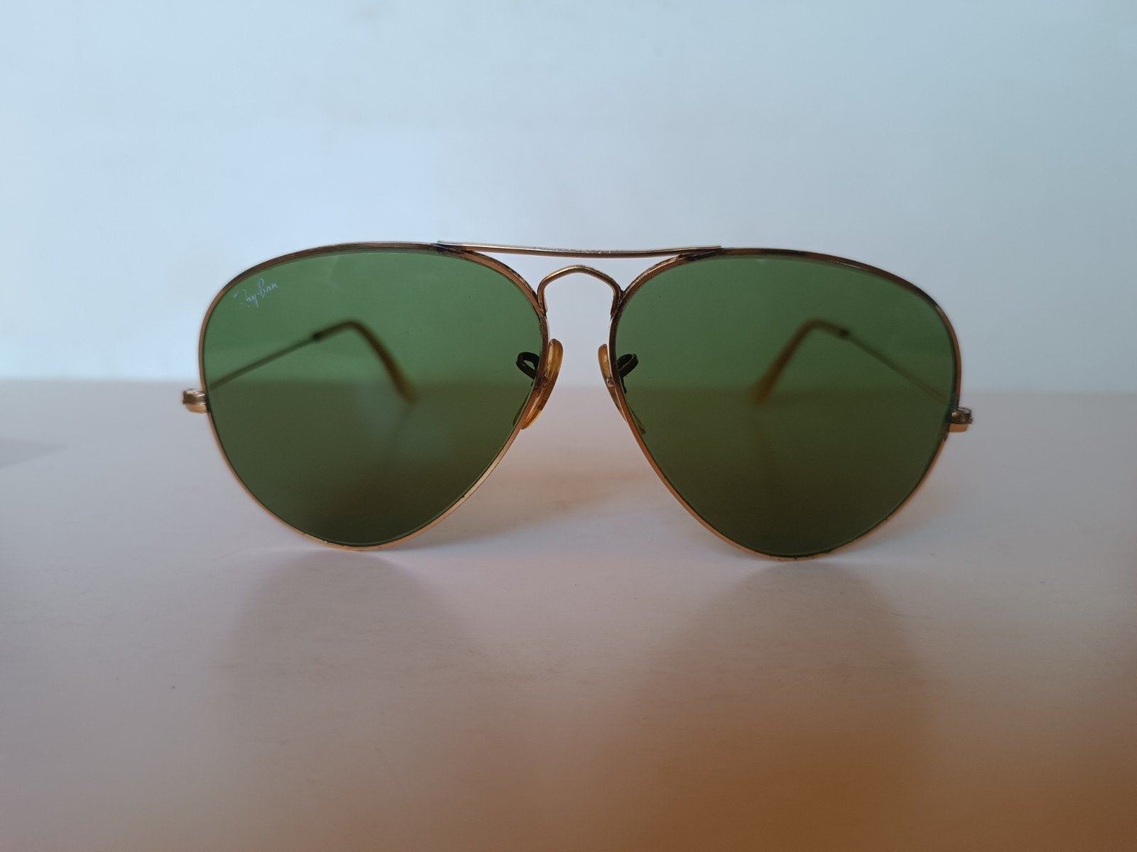 Ray-Ban Aviator Classic Jaren '80 Zonnebril 62-14, Sieraden, Tassen en Uiterlijk, Gebruikt, Zonnebril, Ophalen of Verzenden, Ray-Ban