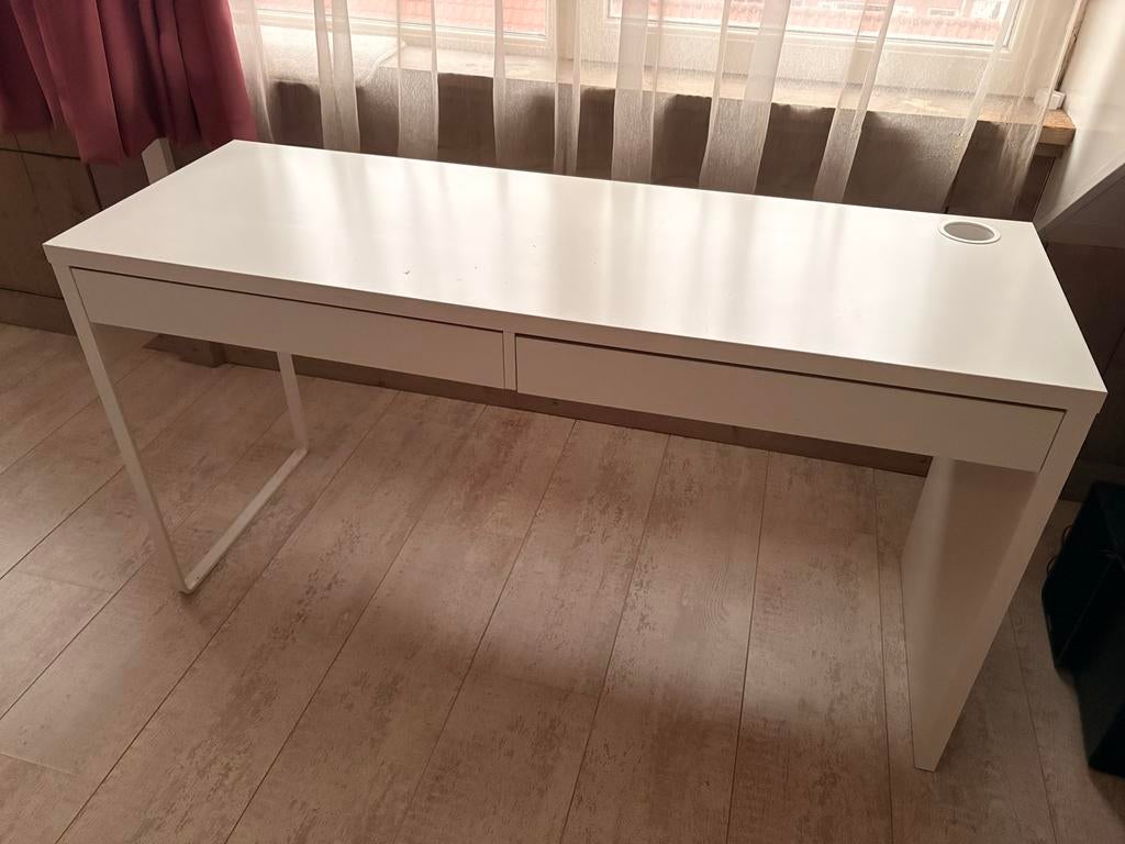 IKEA Bureau MICKE - Gebruikt maar Functioneel, Ophalen, Gebruikt, Met lades, Spaanplaat of MDF