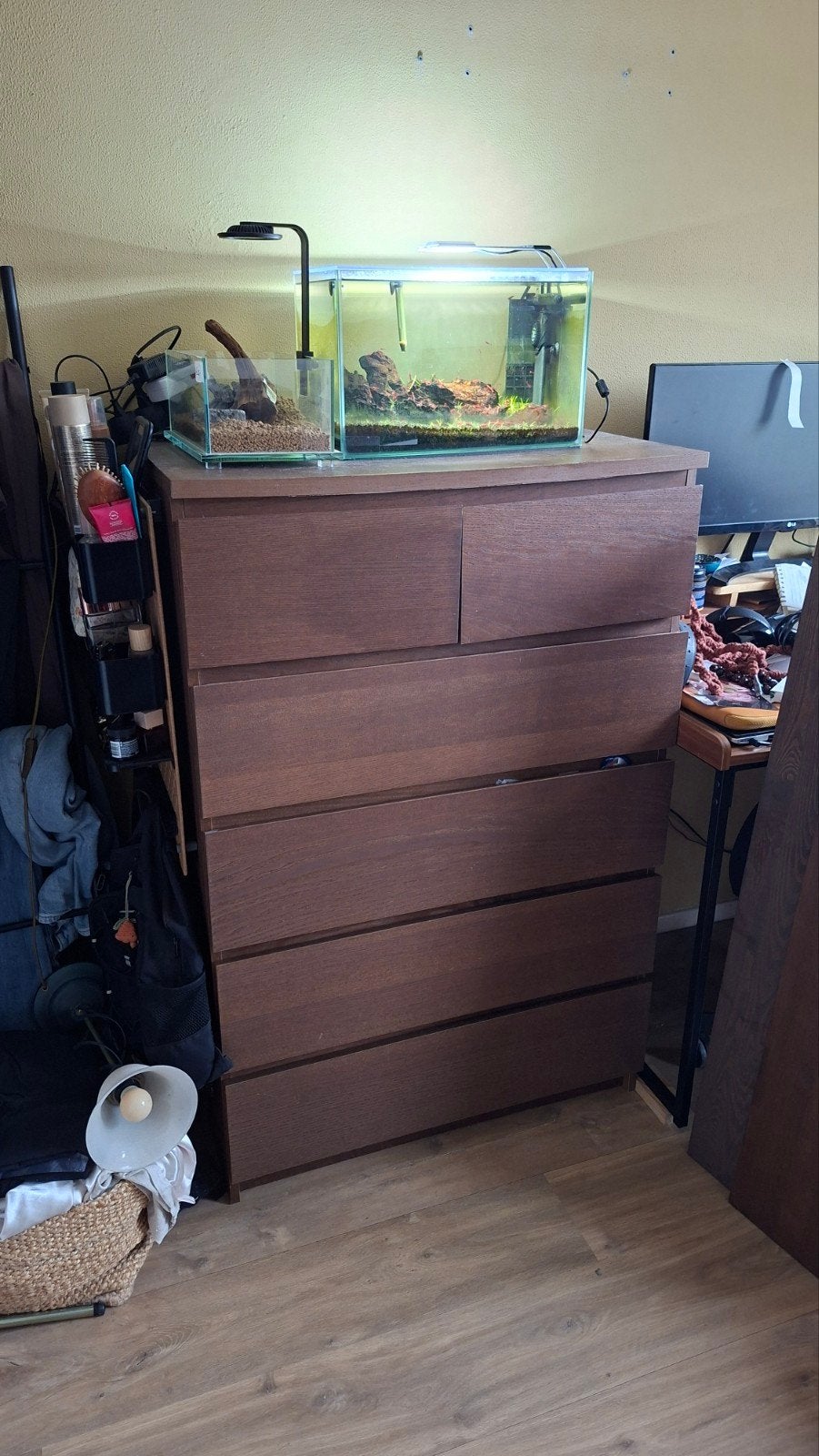 Malm ladekast IKEA bruin 6 lades, Huis en Inrichting, Ophalen