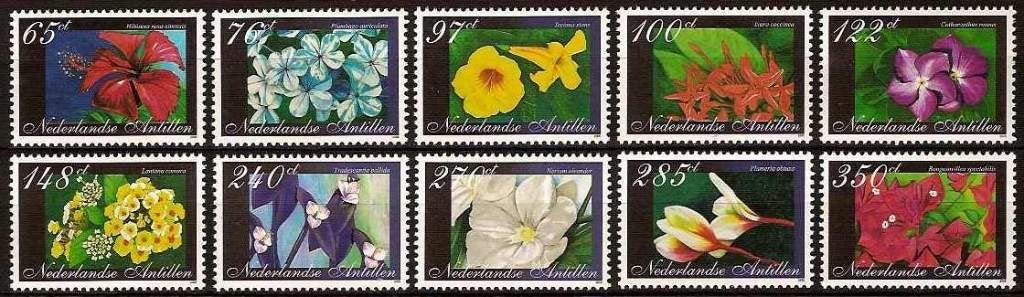 Nederlandse Antillen 1565/74 postfris Bloemen 2005, Postzegels en Munten, Ophalen of Verzenden, Postfris