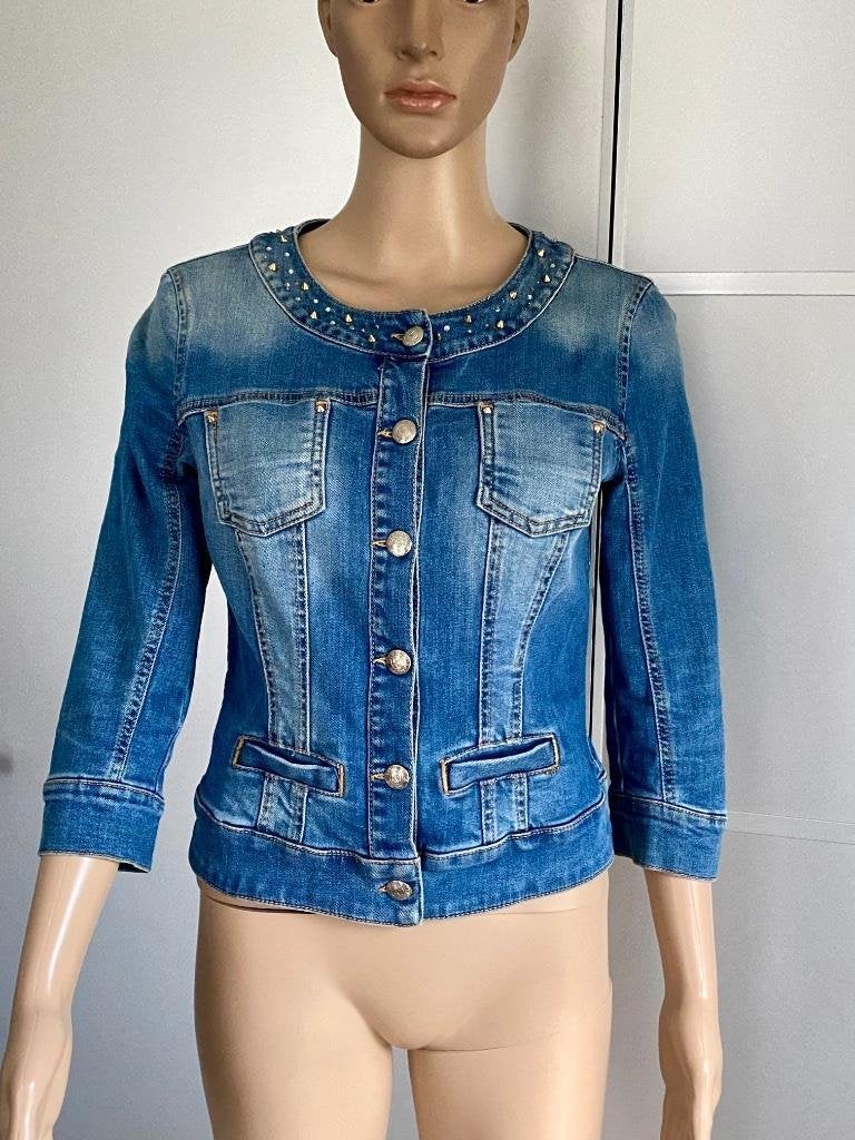 i725 Kocca maat 36=S spijkerjasje jeans jasje spijker blauw, Blauw, Kocca, Ophalen of Verzenden, Zo goed als nieuw