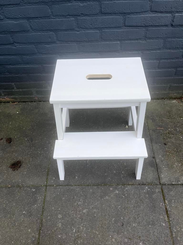 IKEA Kruk Opstapje Wit - Gebruikt als decor, Verzenden, Gebruikt, Overige materialen