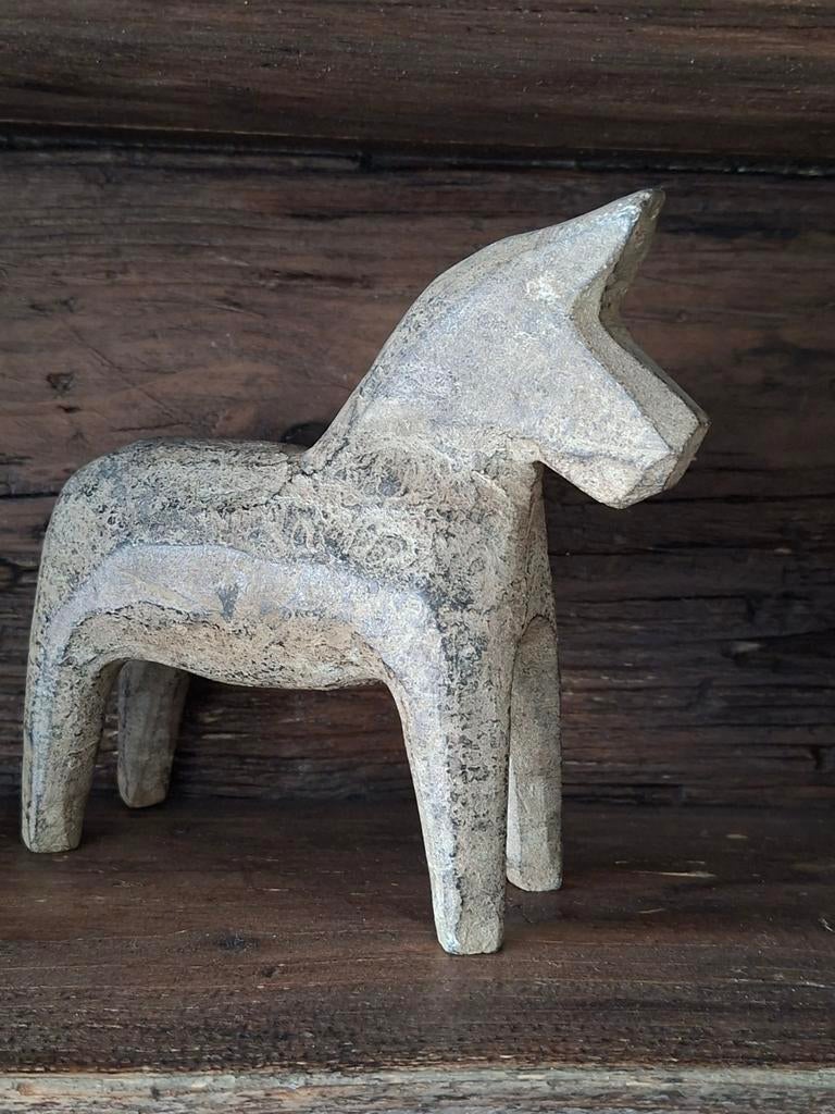 Paard van hardsteen, Nepal - stoer & sober - landelijk, Nieuw, Ophalen of Verzenden, Landelijk, Natuurlijk materiaal