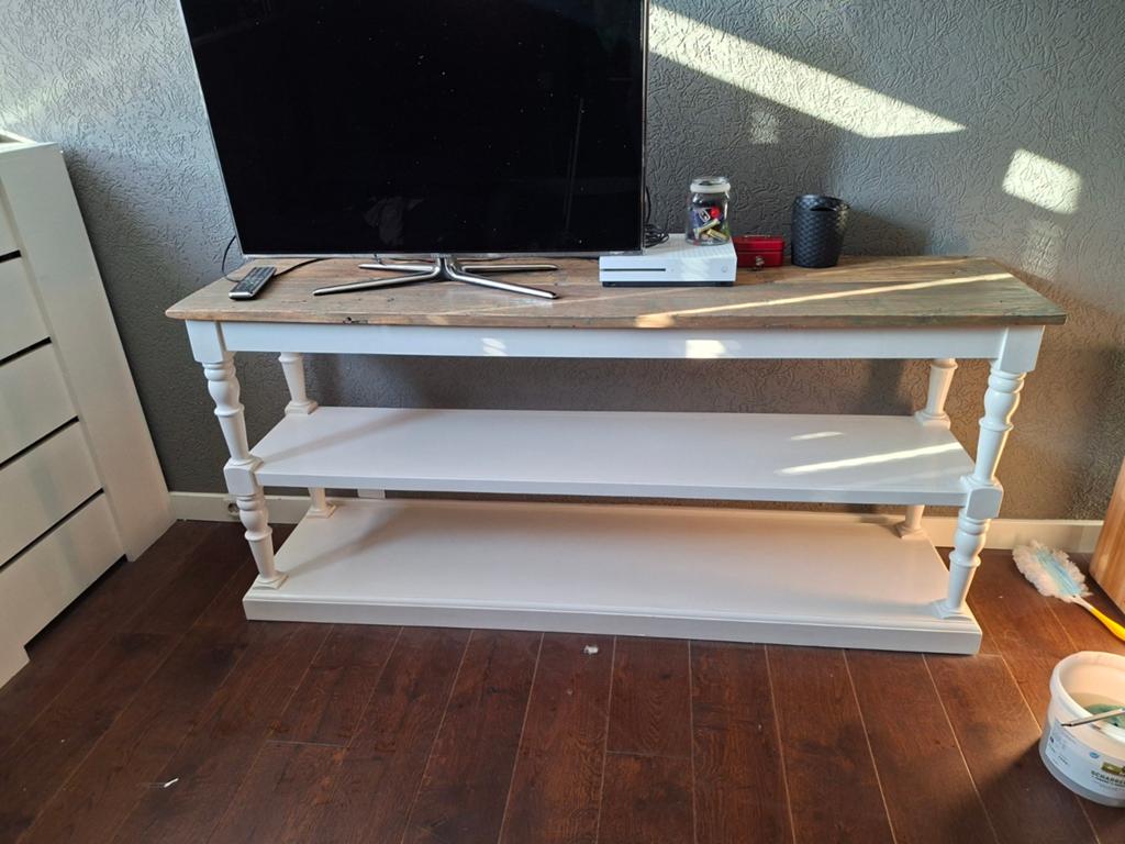 Tv kast landelijk, Huis en Inrichting, Tafels | Sidetables, Ophalen, Zo goed als nieuw, 25 tot 50 cm, Rechthoekig