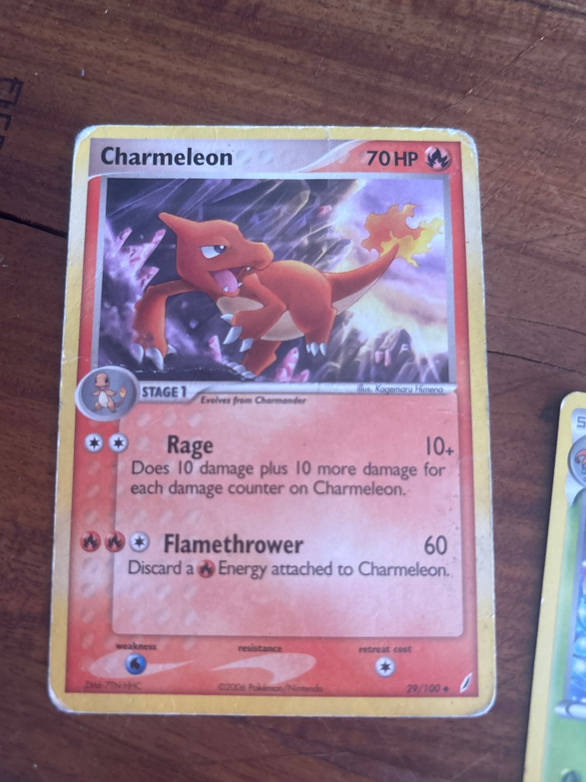 Pokémon Kaart Charmeleon 70 HP (2006), Ophalen of Verzenden, Gebruikt, Losse kaart