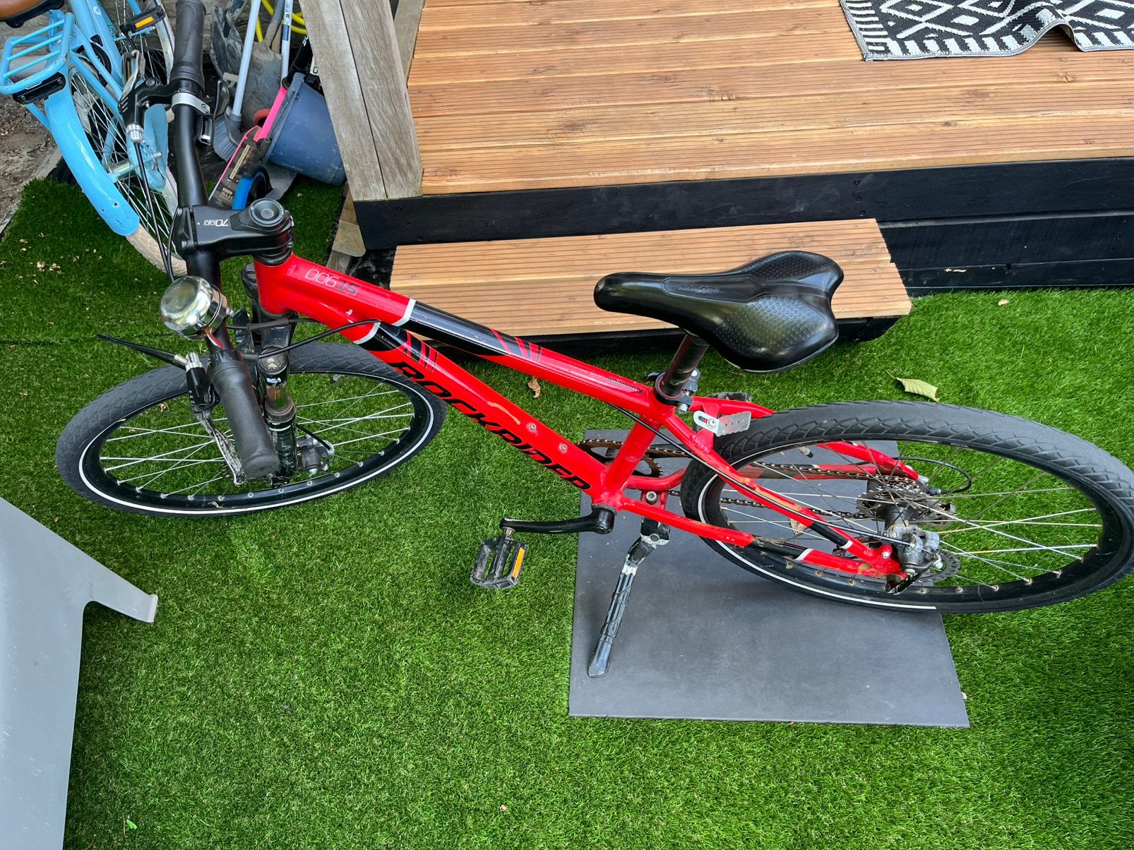 Rode mountainbike voor kind vanaf 6 jaar, Ophalen of Verzenden, Zo goed als nieuw, Aluminium, 24 inch of meer