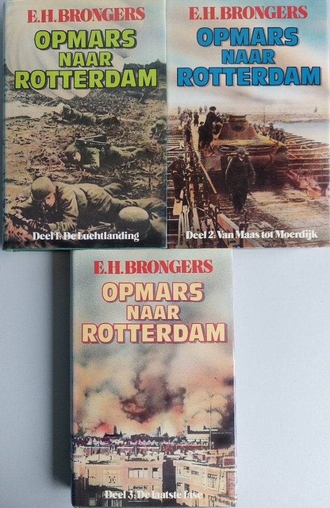 De trilogie 'Opmars naar Rotterdam' 1940 (3 boeken), Ophalen of Verzenden, Overige soorten, Nederland, Boek of Tijdschrift