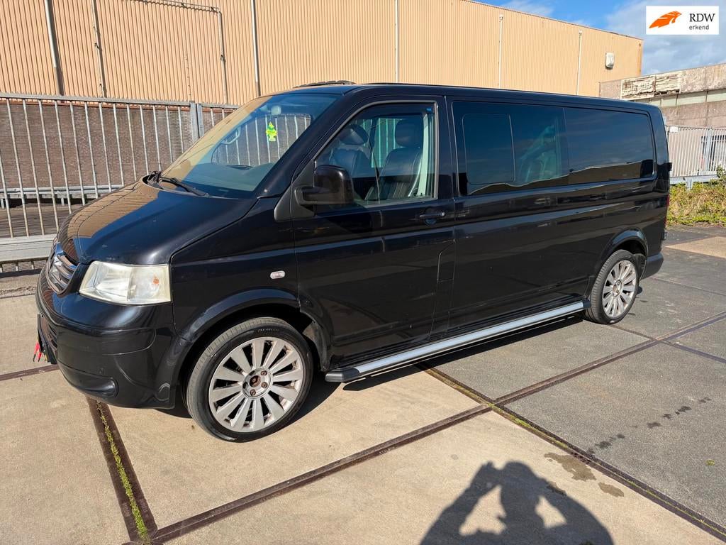 Volkswagen Transporter 2.5 TDI 340 Comfortline DC!AIRCO!ELEC, Cruise Control, Gebruikt, Zwart, Volkswagen
