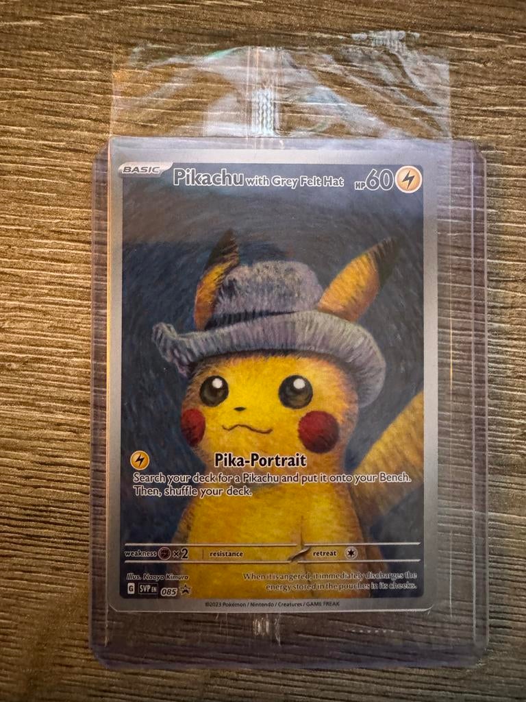 Pikachu with Grey Felt Hat, Ophalen, Nieuw, Losse kaart