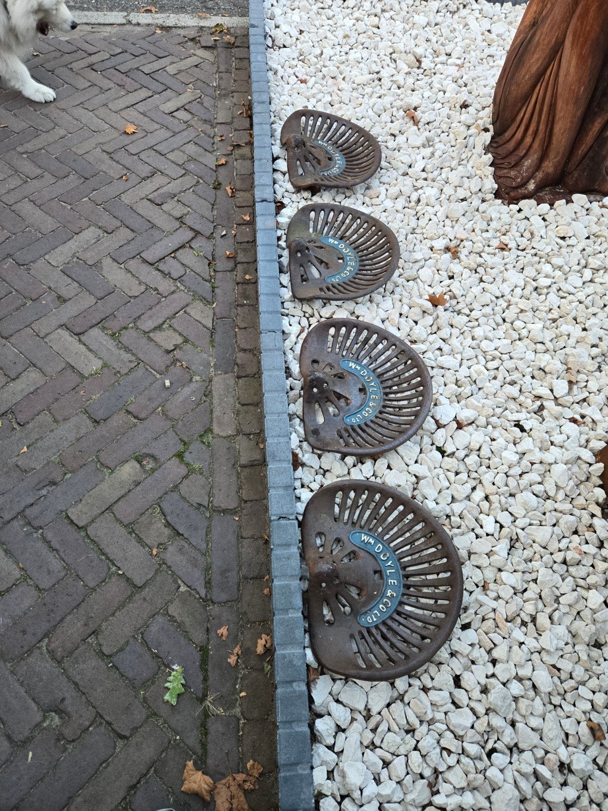 Decoratieve gietijzeren tractorzittingen - set van 4, Ophalen of Verzenden