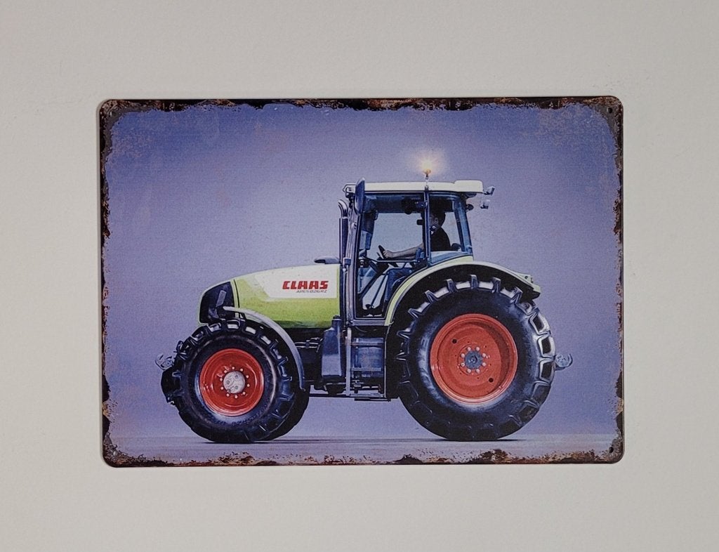 Claas tractor old look reclamebord van metaal wandbord deco, Verzamelen, Merken en Reclamevoorwerpen, Reclamebord, Info@deconoord.nl