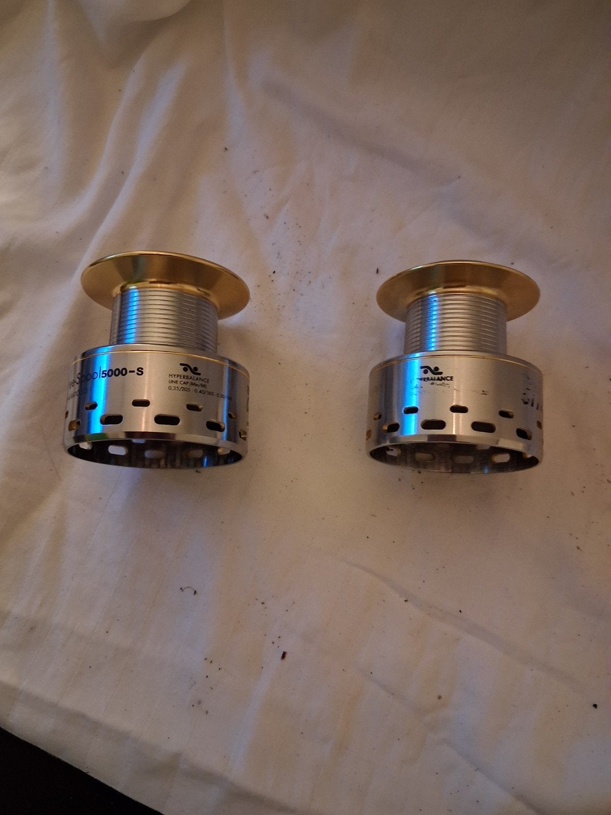 2x Shimano Hyperloop 5000-S Molen Spoelen, Ophalen of Verzenden, Gebruikt, Molen