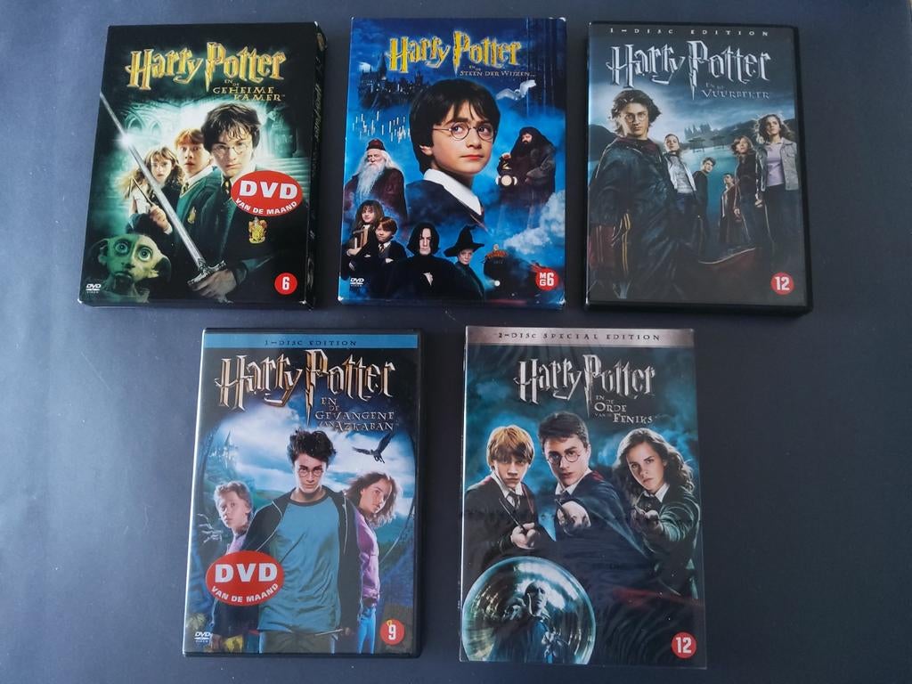Harry Potter dvds, Vanaf 12 jaar, Ophalen of Verzenden, Zo goed als nieuw