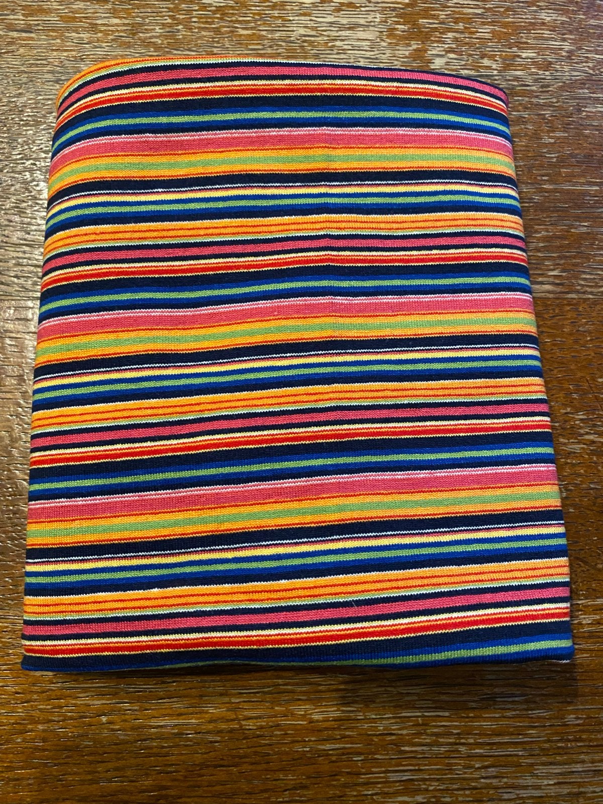 Gestreepte stof 80x60 cm - Meerkleurig, Hobby en Vrije tijd, Stoffen en Lappen, Overige materialen, Meerkleurig, Ophalen of Verzenden