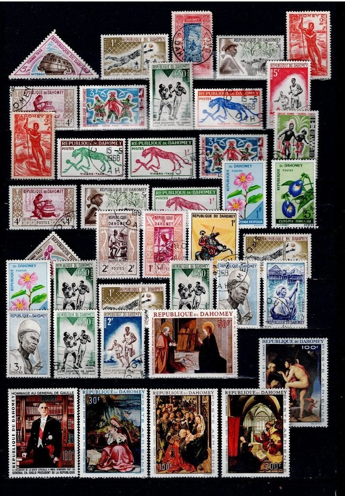 Dahomey  Gestempeld en postfris, Verzenden, Overige landen, Gestempeld
